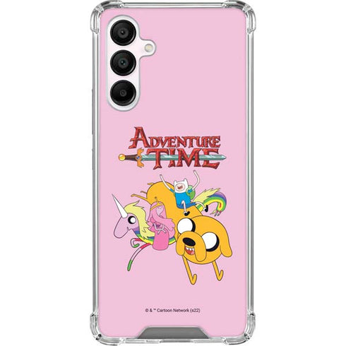 Adult Swim Adventure Time Riding in a Unicorn Galaxy A16 5G Clear Case