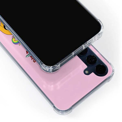 Adult Swim Adventure Time Riding in a Unicorn Galaxy A55 5G Clear Case