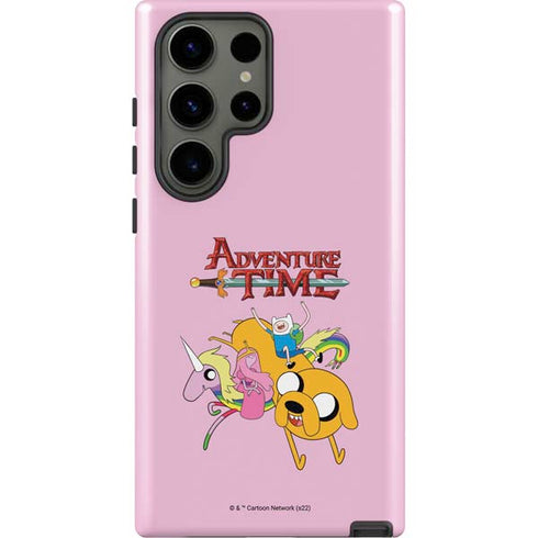 Adult Swim Adventure Time Riding in a Unicorn Galaxy S23 Ultra Pro Case