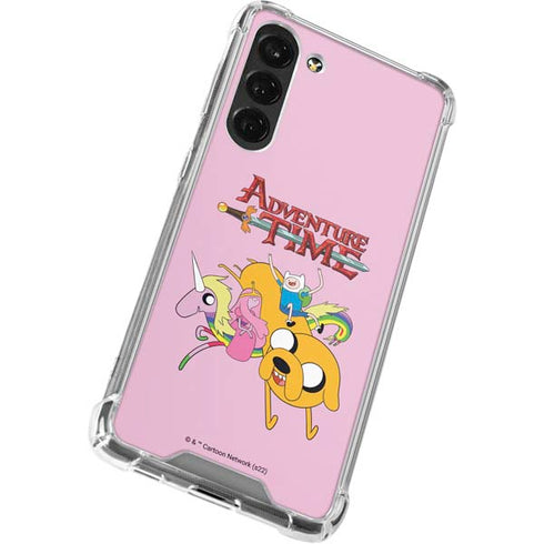 Adult Swim Adventure Time Riding in a Unicorn Galaxy S24 FE Clear Case