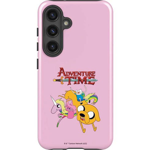 Adult Swim Adventure Time Riding in a Unicorn Galaxy S25 Impact Case