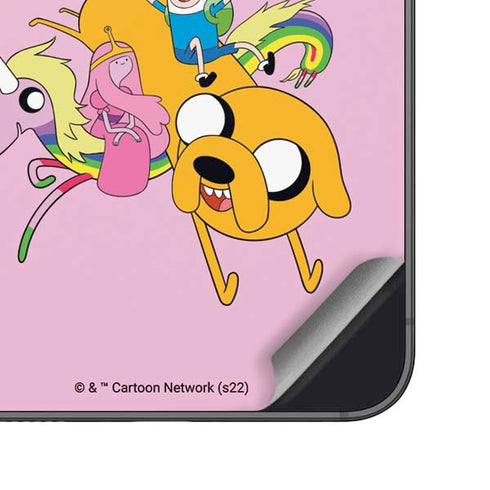 Adult Swim Adventure Time Riding in a Unicorn Galaxy S25 Plus Skin