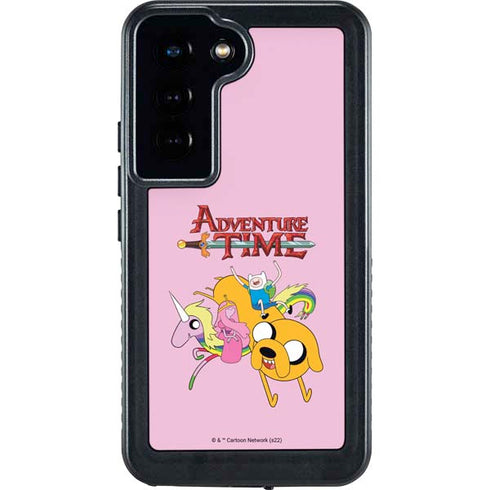 Adult Swim Adventure Time Riding in a Unicorn Galaxy S24 Waterproof Case