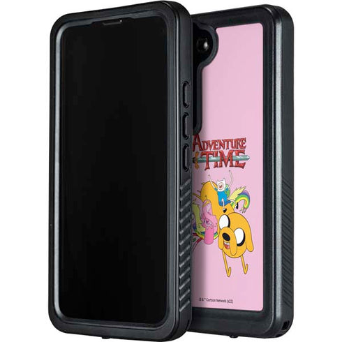 Adult Swim Adventure Time Riding in a Unicorn Galaxy S24 Waterproof Case