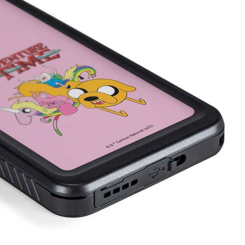 Adult Swim Adventure Time Riding in a Unicorn Galaxy S24 Waterproof Case