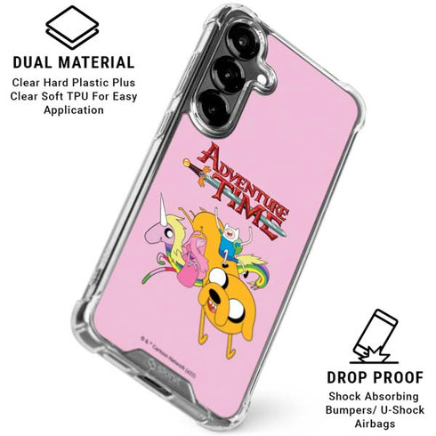 Adult Swim Adventure Time Riding in a Unicorn Galaxy S26 Clear Case