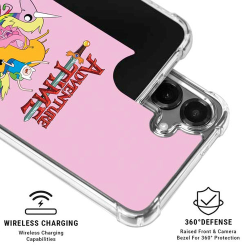 Adult Swim Adventure Time Riding in a Unicorn Galaxy S26 Plus Clear Case