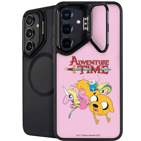Adult Swim Adventure Time Riding in a Unicorn Galaxy S26 Plus Kickstand Case