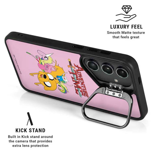 Adult Swim Adventure Time Riding in a Unicorn Galaxy S26 Plus Kickstand Case