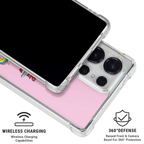 Adult Swim Adventure Time Riding in a Unicorn Galaxy S26 Ultra Clear Case