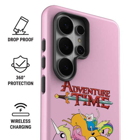 Adult Swim Adventure Time Riding in a Unicorn Galaxy S26 Ultra Impact Case