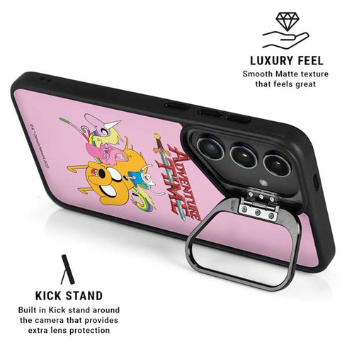 Adult Swim Adventure Time Riding in a Unicorn Galaxy S26 Ultra Kickstand Case