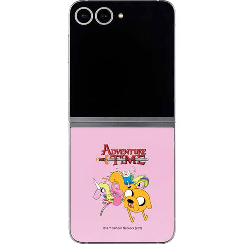Adult Swim Adventure Time Riding in a Unicorn Galaxy Z Flip6 Skin