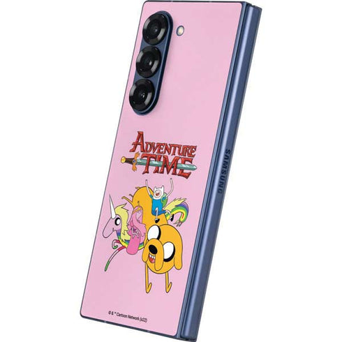 Adult Swim Adventure Time Riding in a Unicorn Galaxy Z Fold6 Skin