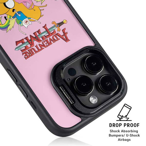 Adult Swim Adventure Time Riding in a Unicorn iPhone 13 Pro Kickstand Case