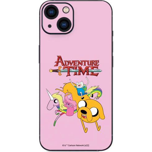 Adult Swim Adventure Time Riding in a Unicorn iPhone 15 Skin