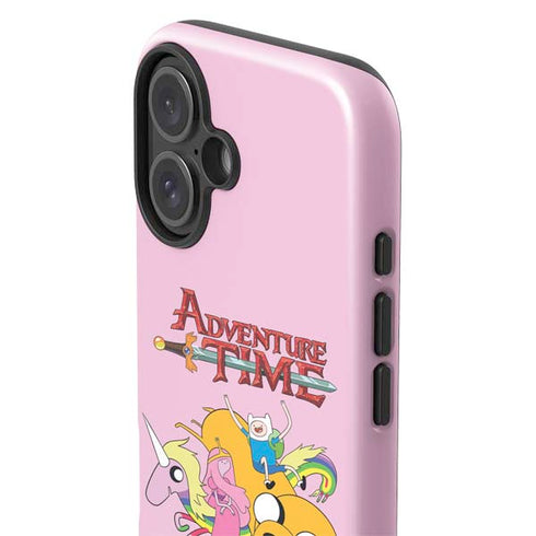 Adult Swim Adventure Time Riding in a Unicorn iPhone 16 Impact Case