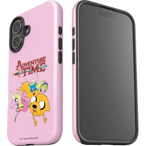 Adult Swim Adventure Time Riding in a Unicorn iPhone 16 Plus Impact Case
