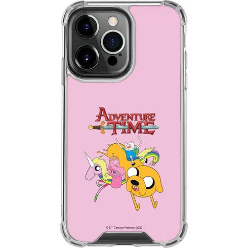 Adult Swim Adventure Time Riding in a Unicorn iPhone 16 Pro Clear Case