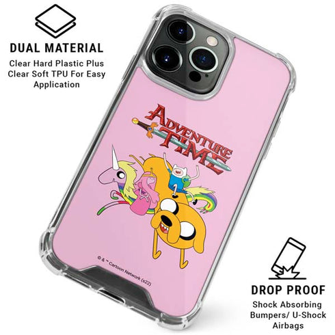 Adult Swim Adventure Time Riding in a Unicorn iPhone 16 Pro Clear Case