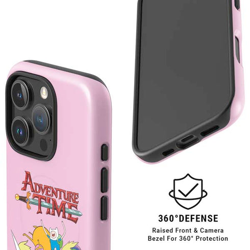 Adult Swim Adventure Time Riding in a Unicorn iPhone 16 Pro Max Magsafe Impact Case
