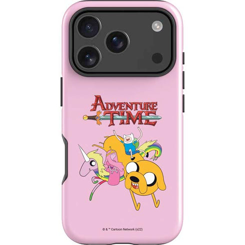 Adult Swim Adventure Time Riding in a Unicorn iPhone 18 Pro Impact Case
