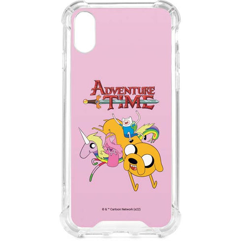 Adult Swim Adventure Time Riding in a Unicorn iPhone XS Clear Case