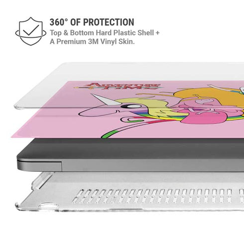 Adult Swim Adventure Time Riding in a Unicorn MacBook Pro 14in (2021-24) Case plus Skin