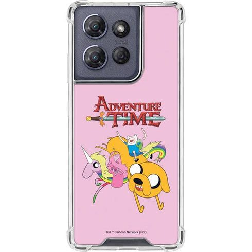 Adult Swim Adventure Time Riding in a Unicorn Moto G Play 5G (2025) Clear Case