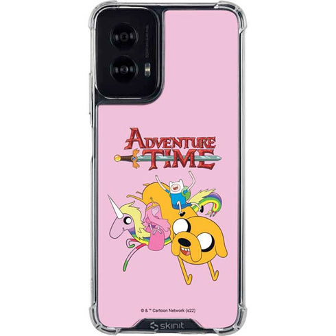 Adult Swim Adventure Time Riding in a Unicorn Moto G Power 5G (2024) Clear Case