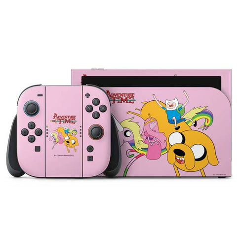 Adult Swim Adventure Time Riding in a Unicorn Nintendo Switch 2 (2025) with Joy-Con Skin