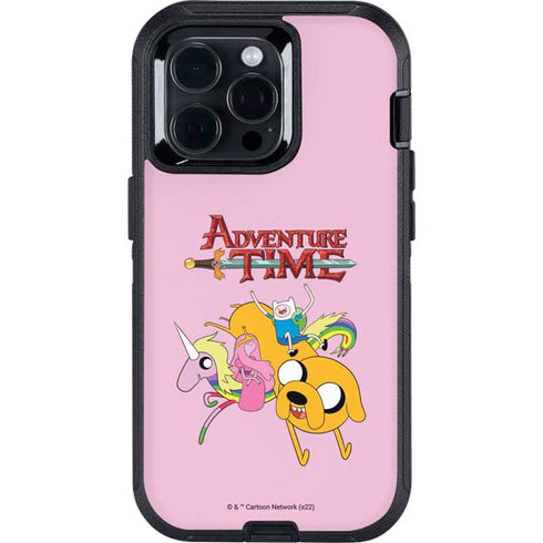 Adult Swim Adventure Time Riding in a Unicorn Otterbox Defender iPhone Skin