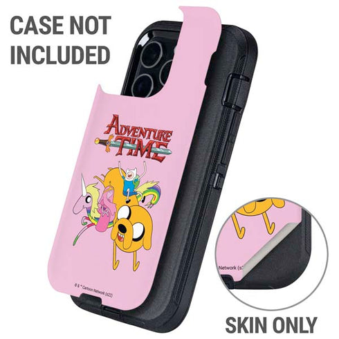 Adult Swim Adventure Time Riding in a Unicorn Otterbox Defender iPhone Skin