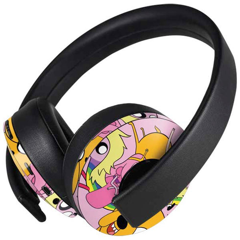 Adult Swim Adventure Time Riding in a Unicorn PlayStation 4 Gold Wireless Headset Skin