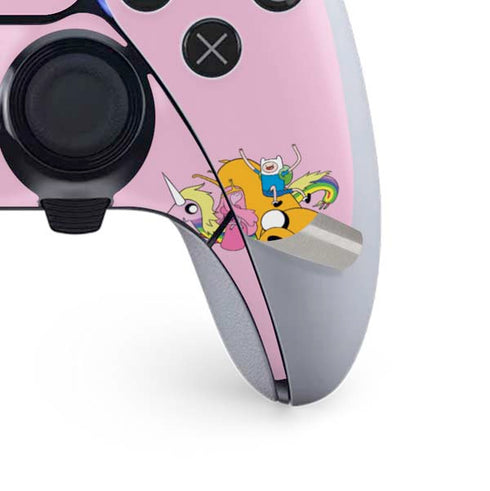 Adult Swim Adventure Time Riding in a Unicorn PS5 DualSense Edge Pro Controller Skin