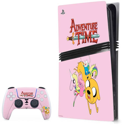Adult Swim Adventure Time Riding in a Unicorn PlayStation PS5 Skins