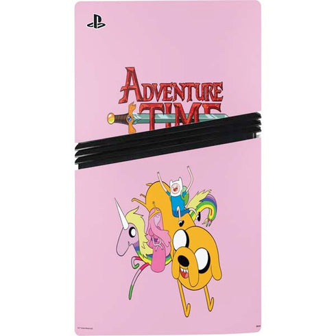 Adult Swim Adventure Time Riding in a Unicorn PS5 Pro Console Skin
