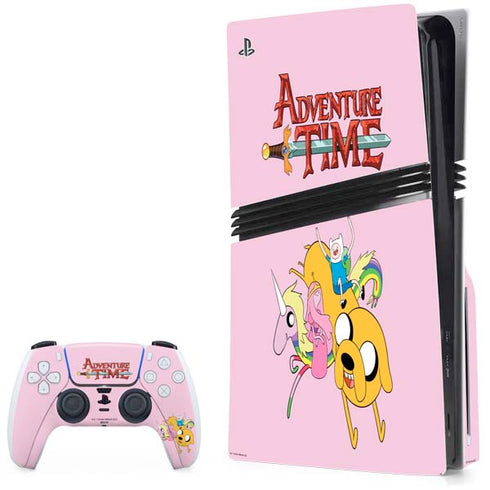 Adult Swim Adventure Time Riding in a Unicorn PlayStation PS5 Skins