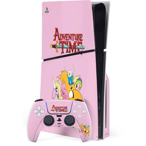 Adult Swim Adventure Time Riding in a Unicorn PlayStation PS5 Skins