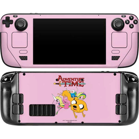 Adult Swim Adventure Time Riding in a Unicorn Steam Deck Handheld Gaming Computer OLED Skin