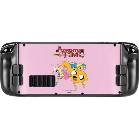 Adult Swim Adventure Time Riding in a Unicorn Steam Deck Handheld Gaming Computer Skin