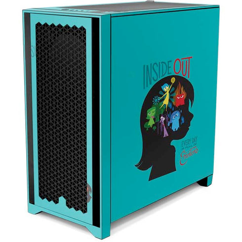 Disney Inside Out Riley’s Emotions Corsair 4000D Tempered Glass Mid-Tower ATX Case Skin