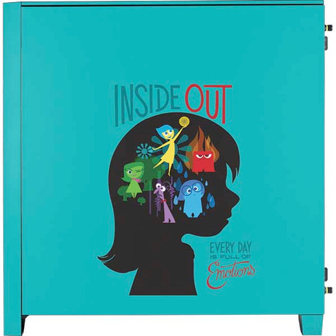 Disney Inside Out Riley’s Emotions Corsair 4000D Tempered Glass Mid-Tower ATX Case Skin