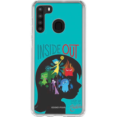 Disney Inside Out Riley’s Emotions Galaxy A21 Clear Case