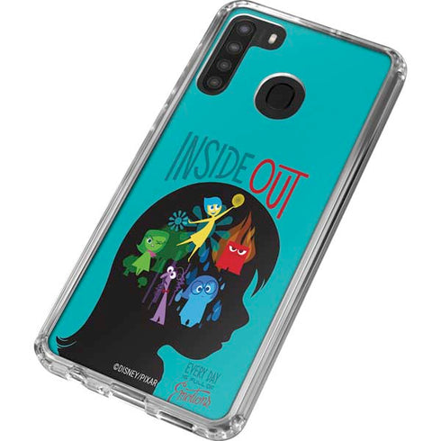 Disney Inside Out Riley’s Emotions Galaxy A21 Clear Case