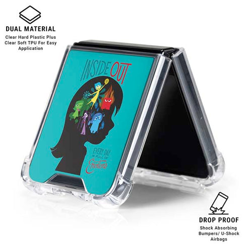 Disney Inside Out Riley’s Emotions Galaxy Z Flip6 Clear Case
