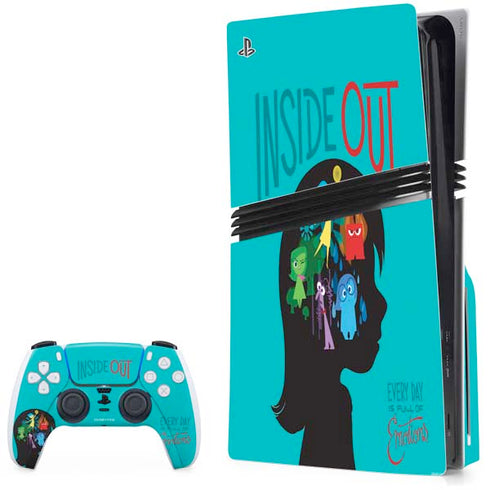 Disney Inside Out Riley’s Emotions PS5 Pro Disk Bundle Skin