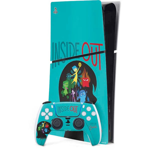 Disney Inside Out Riley’s Emotions PS5 Slim Digital Edition Bundle Skin