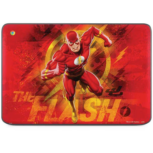 DC Comics The Flash Action Pose HP Chromebook Skin