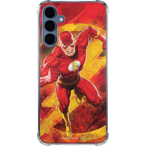 DC Comics The Flash Action Pose Galaxy A55 5G Clear Case